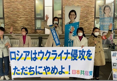 「立候補も育休も宣言」したあさかさん 育休明けて、溝の口駅デッキで街頭宣伝